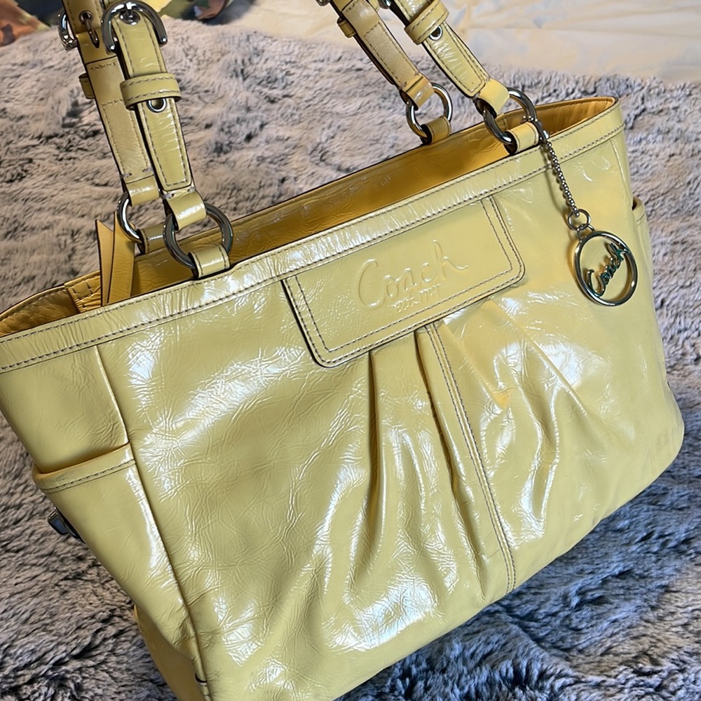 Y2K Pale Yellow Coach Bag